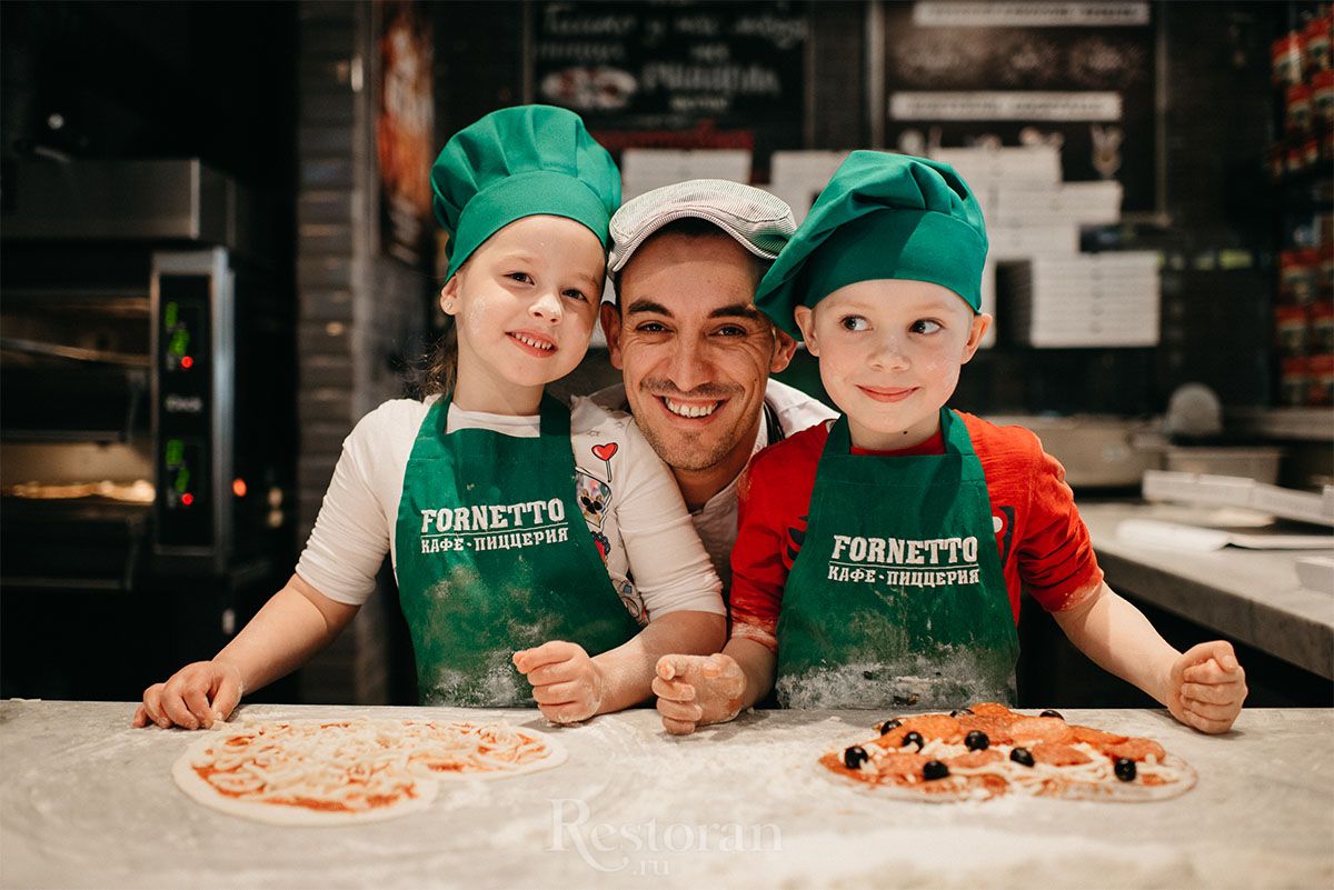 Рестораны Fornetto научат ваших детей готовить пиццу